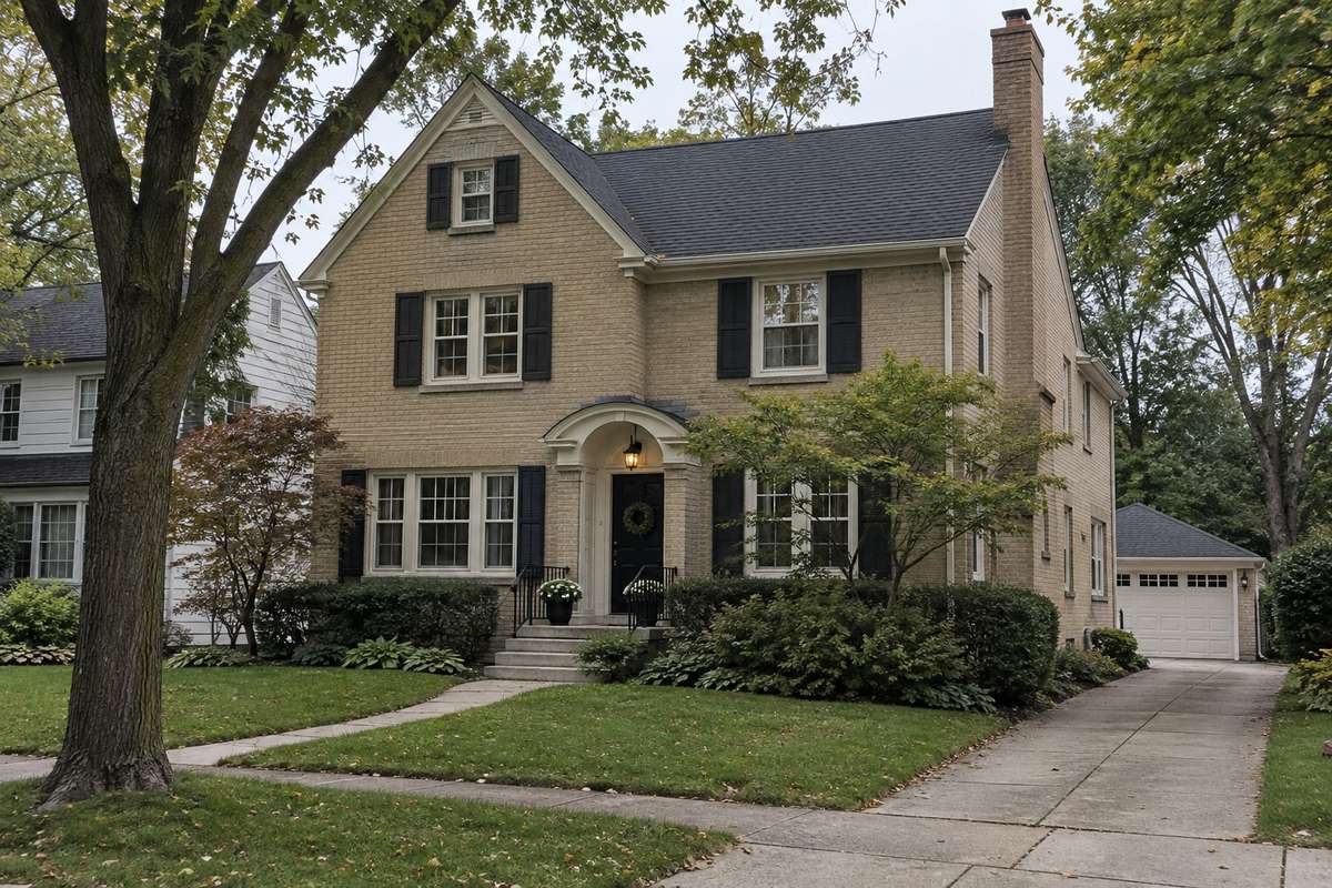 A home on the Lake Michigan bluffs in Whitefish Bay, WI